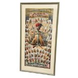 1887 N3 ALLEN & GINTER ORIGINAL CIGARETTE/ TOBACCO CARD ADVERTISEMENT POSTER, ARMS OF ALL NATIONS,