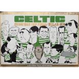 ORIGINAL 1970 CELTIC EUROPEAN CUP FINAL POSTER, SUNDAY MAIL SEND-AWAY, 74.5x50cm