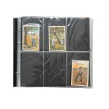 COLLECTION OF LE PELICAN ROUGE ADVERTISEMENT/ TRADE CARDS, 1890s COFFEE BRAND, ANTWERP (BELGIUM),