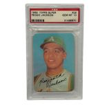 1969 TOPPS SUPER REGGIE JACKSON BASEBALL CARD, PSA GEM MT 10, #28.