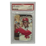 1969 TOPPS SUPER BOB GIBSON BASEBALL CARD, PSA MINT 9, #60.