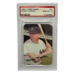 1969 TOPPS SUPER MICKEY MANTLE BASEBALL CARD, PSA GEM MT 10, #24, AN EXCEPTIONALLY SCARCE MANTLE