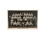 BRENTFORD FOOTBALL CLUB 1932-33 POSTCARD, FAIR.