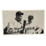 1936 GOUDEY PREMIUMS BASEBALL CARD, JOE DIMAGGIO, JOE MCCARTHY.