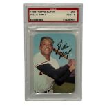 1969 TOPPS SUPER WILLIE MAYS BASEBALL CARD, PSA MINT 9, #65.