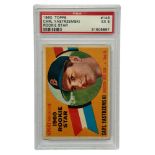 1960 TOPPS CARL YASTRZEMSKI BASEBALL CARD, PSA EX 5, ROOKIE STAR.