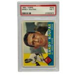 1960 TOPPS SANDY KOUFAX BASEBALL CARD, PSA NM 7, LOS ANGELES DODGERS.