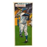 1955 TOPPS DOUBLEHEADER BASEBALL CARD, JACKIE ROBINSON, DON HOAK.
