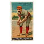 N162 GOODWIN CHAMPIONS BASEBALL TRADE CARD, GLASSCOCK, INDIANAPOLIS.