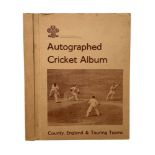 AUTOGRAPHED CRICKET ALBUM, A SUPERB ALBUM OF CRICKET AUTOGRAPHS FOR THE 1955 A.J. MCINTYRE