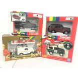 4 Boxed Britains Land Rovers Including 2 X Land Ro