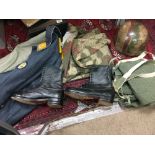 Reproduction German Fallschirmjeager uniform (Boots size 10, jacket , trousers, smock and helmet. No