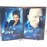 2 X Boxed Sideshow Collectables Figures From The James Bond Movie Die Another Day. Jinx And Zao.
