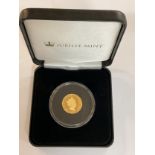 2021 Elizabeth II half Sovereign in slab . Comes withJubilee Mint box