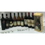 Mixed collection of alcohol (10) including 3 bottles of Harry's Chardonnay, 2 bottles chateau La