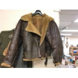 An aviator jacket