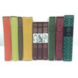 A collection of Folio Society books including Our Mutual Friend Charles Dickens, The Small House