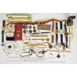 A collection of jewellery including silver Clogau ring in original box, watches, yellow metal pocket