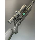 Weihrauch HW110 .22 PCP air rifle with composite stock textured semi-pistol grip and forend,