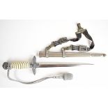 Third Reich / Nazi German 2nd pattern Luftwaffe dress dagger, the blade approximately 25cm, with