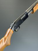 Mossberg .410 3-shot pump-action shotgun with chequered semi-pistol grip and forend, vented rib
