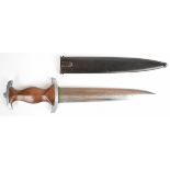 Third Reich / Nazi German NPEA dagger, the 22cm blade marked with the motto 'Mehr sein als scheinen'