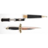 Third Reich / Nazi German DLV / NSFK Flyers dagger, 17.5cm blade, with F.A Helbig, Steinbach maker