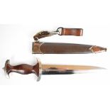 Third Reich / Nazi German SA (Sturmabteilung) dagger, the 22cm blade, marked with the motto 'Alles