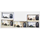Five Dinky Toys Police Set No. 42, each containing Motorcycle Police Patrol, White Point Duty