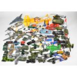 A collection of diecast model cars and military vehicles by Dinky, Corgi, Britains, Matchbox etc, to