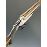 C G Bonehill Bonehill Matthews Patent lever-cocking 12 bore side by side shotgun with named and