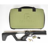 Reximex Mito S .177 PCP target air pistol/ rifle with removable stock, shaped and textured grip,