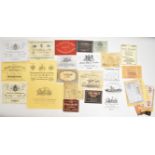 Over 50 shotgun, rifle, pistol, revolver and other gun case labels including Holland & Holland,