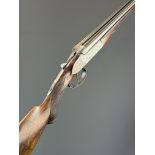Watson Brothers .410 side by side ejector shotgun with named and engraved locks, engraved underside,