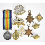 WW1 medals to include 'Gallipoli Casualty' 1914-15 Star named to 9457 Pte A. Druoe, (likely mis
