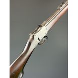 Enfield Martini-Henry .577/ 450 underlever rifle with action stamped 'VR Enfield 1887 IV I' below
