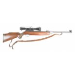Weihrauch HW85K .22 air rifle with chequered semi-pistol grip, raised cheek piece, adjustable