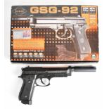 German Sport Guns GSG 92 .177 CO2 air pistol with monogrammed and textured composite grips, fixed