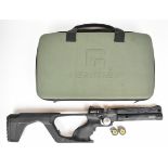 Reximex Mito S .177 PCP target air pistol/ rifle with removable stock, shaped and textured grip,