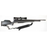 Air Arms SM-100 PCP air rifle with semi-pistol grip, raised cheek piece, adjustable trigger,