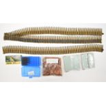 Three hundred and seventy one 7.62mm rifle cartridges, some in cartridge belts. PLEASE NOTE THAT A