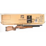 Reximex Pretensis .177 PCP air rifle with textured semi-pistol grip, adjustable comb and trigger,