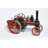 Exhibition quality 1 1/2 inch scale McLaren coal fired live steam traction engine. The silver