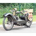 1925 Ner-a-Car model C motorcycle with Blackburne 350cc sidevalve four stroke engine and Sturmey