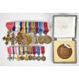 WW1, WW2, London Blitz and Croydon O.B.E., M.C. court mounted medal group of nine awarded to Major