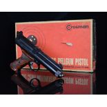 Sears Roebuck & Co Crosman 600 style semi-automatic .22 CO2 air pistol with multi-shot magazine,