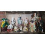A collection of Chinese porcelain figurines (12)