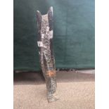 A large freestanding Orthoceras Fossil Tower H63cm