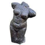 POSSIBLY ZAID AL FEKAIKI, IRAQ, A LARGE EARLY 20TH CENTURY EXPRESSIONIST BRONZE SCULPTURE OF A