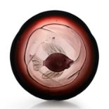 Alfredo Barbini (Italian, 1912-2007), a glass dish, circa 1960, Murano,
